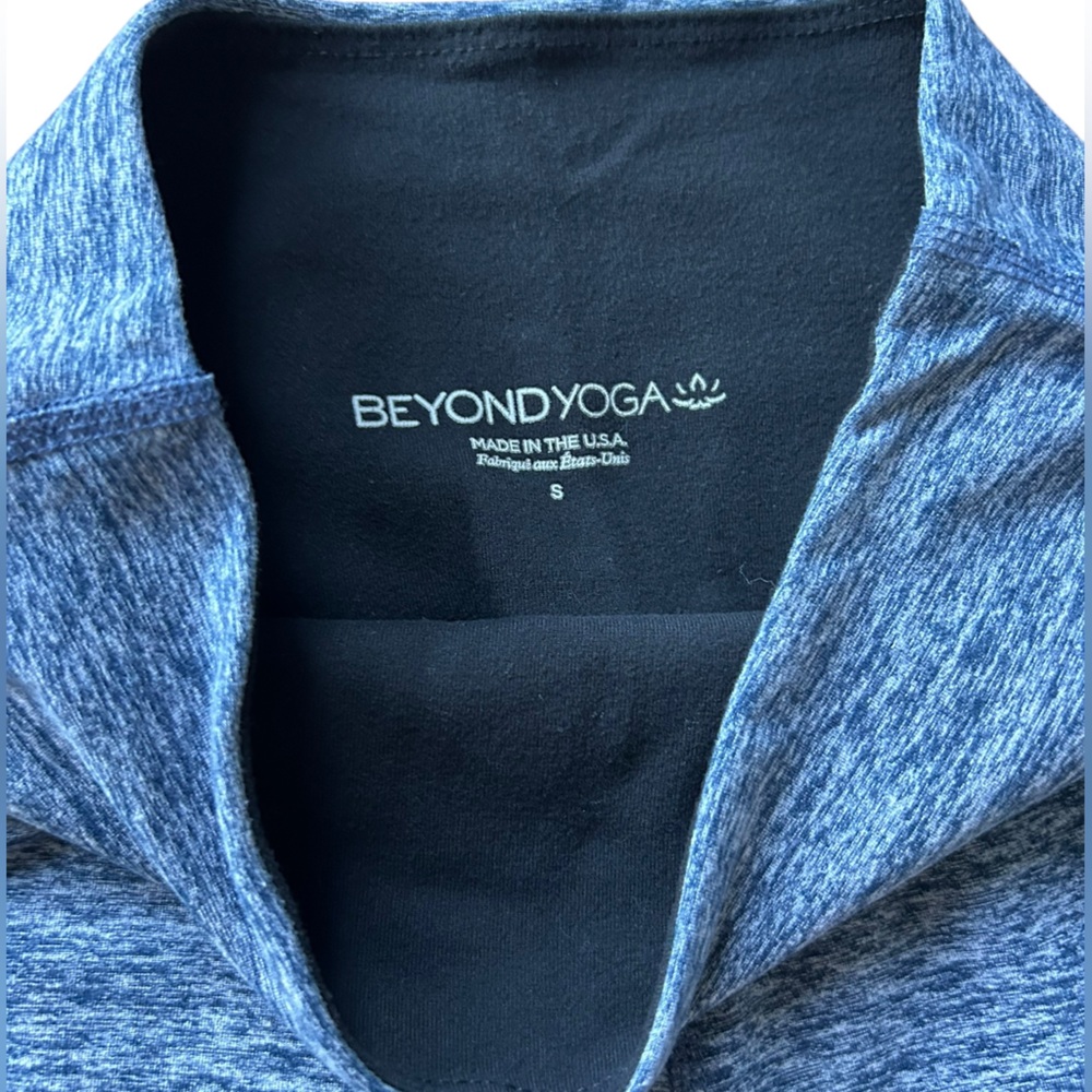 Beyond Yoga High Waist Serene Blue Spacedye Capri Legging Small - Picture 4 of 8